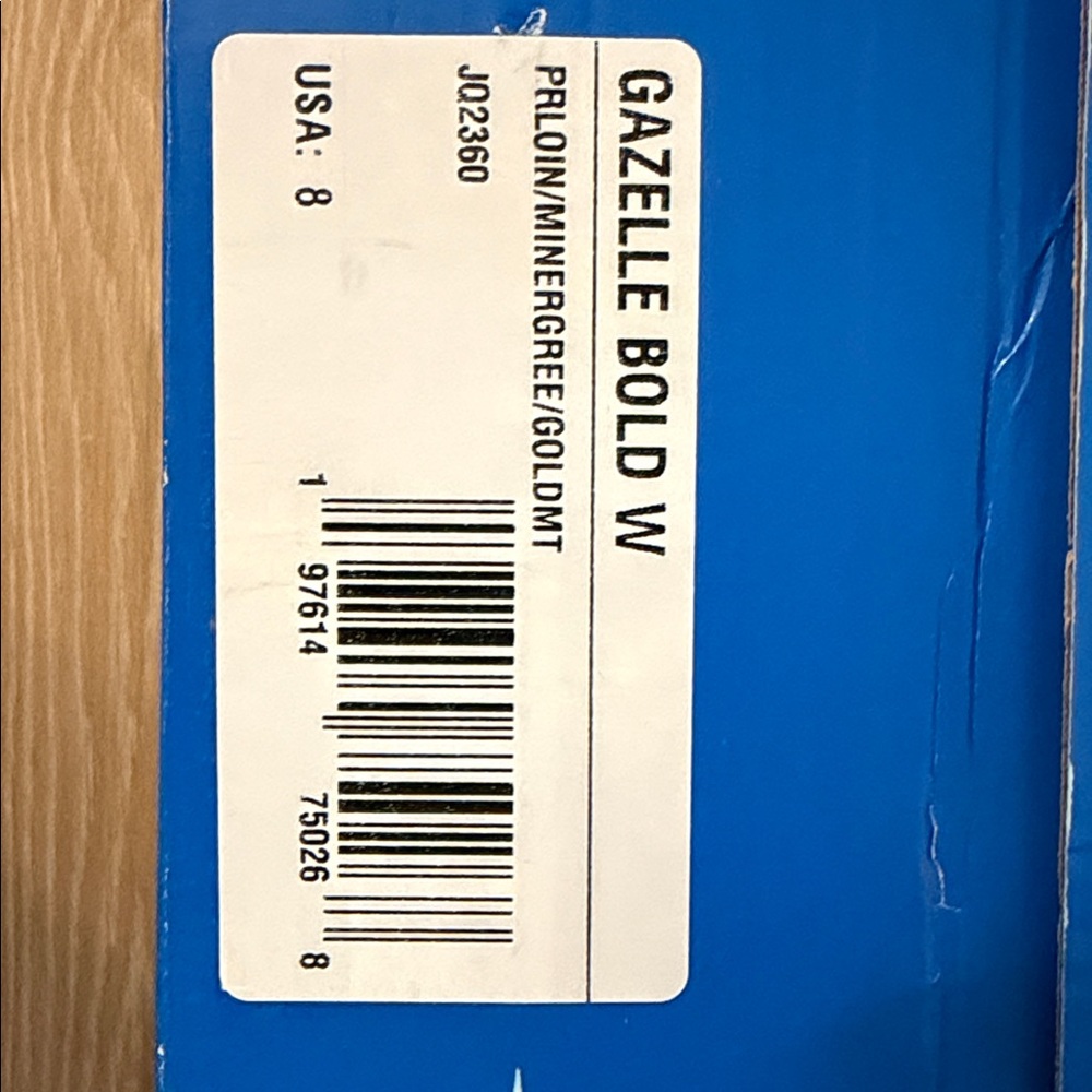 NEW Adidas Women’s Gazelle Bold Blue Suede Sneakers - Picture 2 of 7